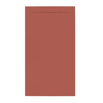 Douchebak + Sifon Allibert Rectangle 160×90 cm Mat Rood Terracotta