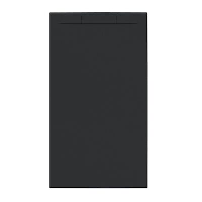Douchebak + Sifon Allibert Rectangle 160×90 cm Mat Zwart