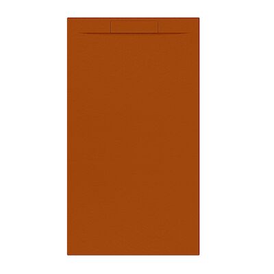 Douchebak + Sifon Allibert Rectangle 160×90 cm Satijn Koper Oranje