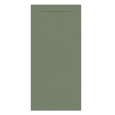 Douchebak + Sifon Allibert Rectangle 180×80 cm Eucalyptus Groen