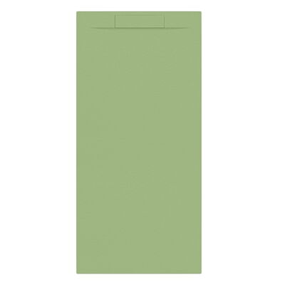 Douchebak + Sifon Allibert Rectangle 180×80 cm Mat Olijfgroen