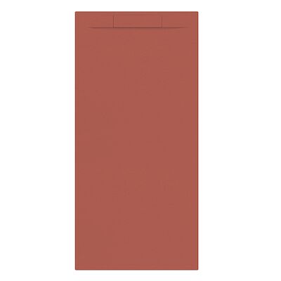 Douchebak + Sifon Allibert Rectangle 180×80 cm Mat Rood Terracotta