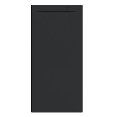 Douchebak + Sifon Allibert Rectangle 180×80 cm Mat Zwart