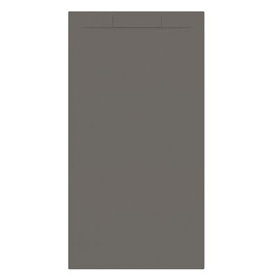 Douchebak + Sifon Allibert Rectangle 180×90 cm Mat Gunmetal