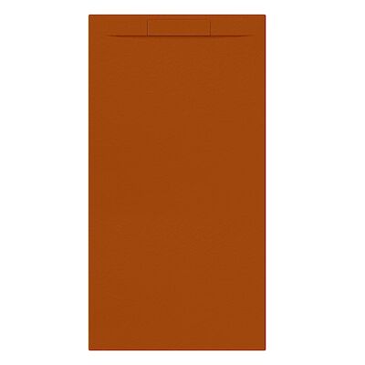 Douchebak + Sifon Allibert Rectangle 180×90 cm Satijn Koper Oranje