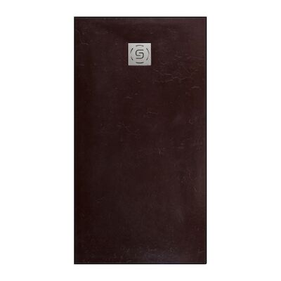 Douchebak Slab Pizarra Antraciet 100×130 cm