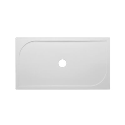 Douchebak VM Go Argon 160x90x3cm Polybeton Rechthoek Wit Sanitair Coating