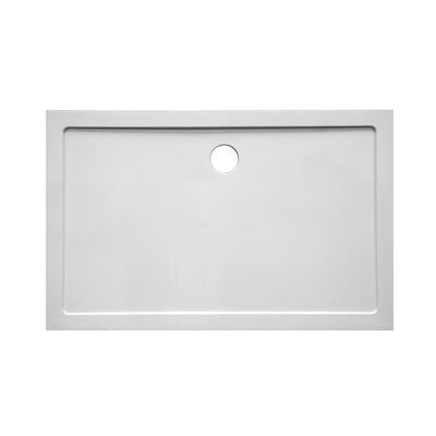 Douchebak VM Go Helion 180x90x3.5cm Composiet Rechthoek Wit Verstevigd