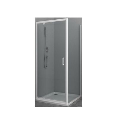 Douchecabine Allibert Happy 80x80x185 cm 4mm Helder Glas Wit