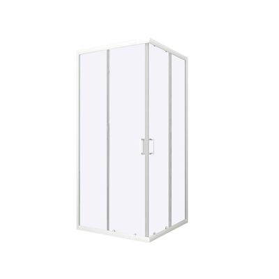 Douchecabine Allibert Happy Hoekinstap 78-88×185 cm Chroom Profiel