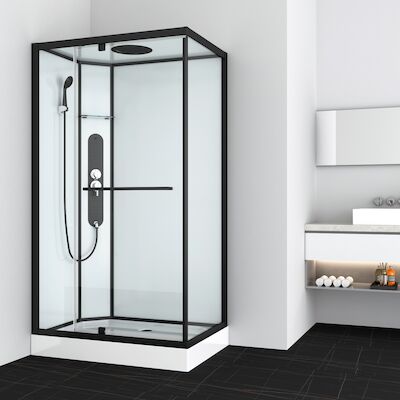 Douchecabine Allibert La Paz Rechthoek Inclusief Douchekop En Handdouche Zwaaideur 120×90 cm