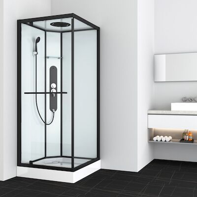 Douchecabine Allibert La Paz Vierkant Inclusief Douchekop En Handdouche Zwaaideur 90×90 cm
