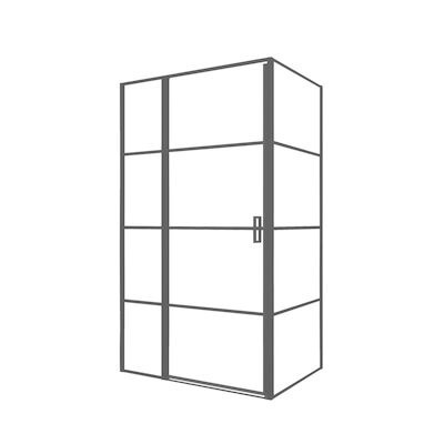 Douchecabine Allibert Loft Game 118x88x200 cm Gunmetal