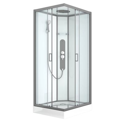 Douchecabine Allibert Uyuni 90×90 cm Gunmetal