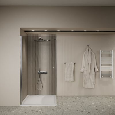 Douchecabine | BWS Gusma | 1 Deur | 90x90x190 cm | Chroom