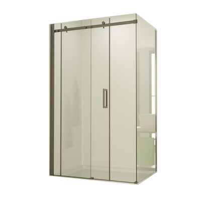 Douchecabine BWS Supreme 110×90 cm Nano Coating RVS Profiel