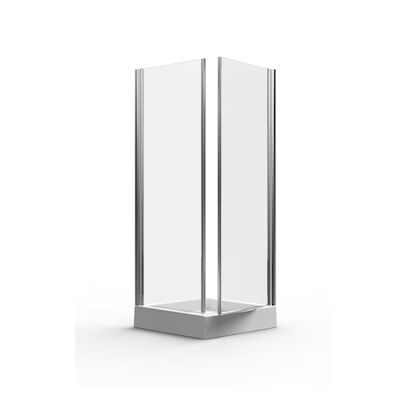 Douchecabine Hoekinstap Plieger Royal Draaideur 6mm Glas 90x185cm Chroom