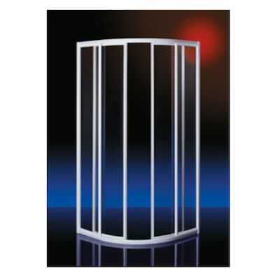 Douchecabine Plieger Class Kwartrond 92x185cm 3mm Glas Wit
