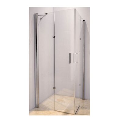 Douchecabine Sanilux Hoek vierkant met hoekinstap 90x90cm 8mm