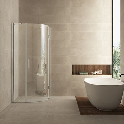 Douchecabine Wiesbaden kwartrond 1 deur RS 90x90cm 8mm NANO coating