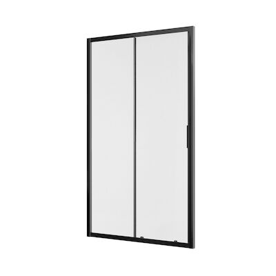 Douchedeur Allibert Laja 1 schuifdeur 116-121 x 200 cm Zwart