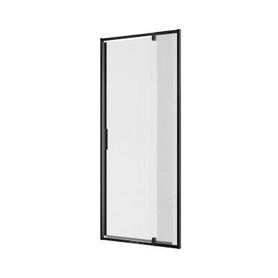 Douchedeur Allibert Laja 1 zwaaideur 68-81×200 cm Zwart