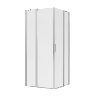 Douchedeur Allibert Laja Twee Zwaaideuren 86,5-89.5×200 cm Chroom