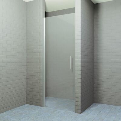 Douchedeur BWS Ironside 100×200 cm Draaideur 8mm Veiligheidsglas RVS Look