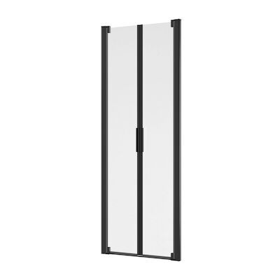 Douchedeuren Allibert Laja 2 Pendeldeuren 76-81×200 cm Zwart