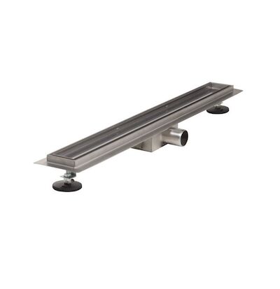Douchegoot Brauer Zero RVS Inclusief Vloerflens 200×7 cm Tegelinlegrooster Omkeerbaar