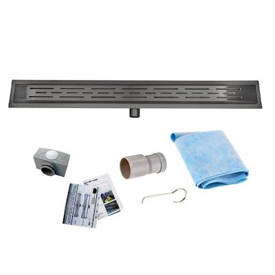 Douchegoot BWS Colorato Compleet Gunmetal (Alle Maten)