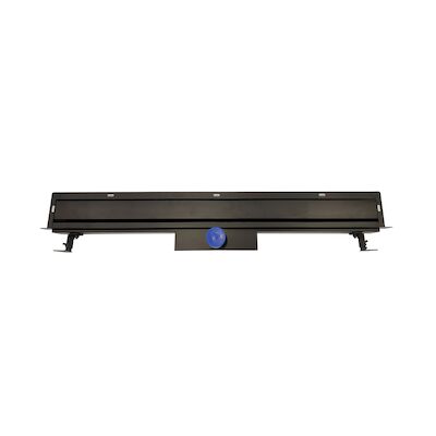 Douchegoot BWS Flens met kunststof sifon filter 80 cm MUURINBOUW RVS Mat zwart