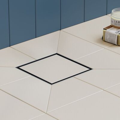 Douchegoot Easy Drain Aqua 10x10cm rooster Tegel MSI-6