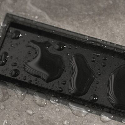 Douchegoot Easy Drain Compact Modulo TAF Black 30 RVS (Alle Maten)