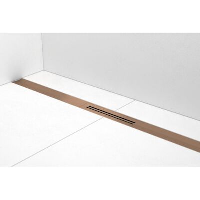 Douchegoot Easy Drain R-Line Clean Brushed Red Gold (Alle Maten)