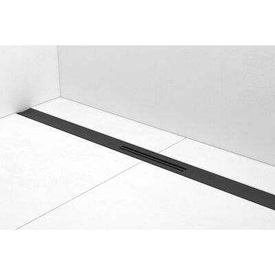 Douchegoot Easy Drain R-Line Clean Mat Zwart (Alle Maten)