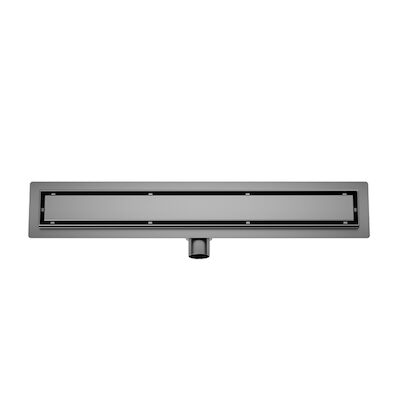 Douchegoot met Tegelrooster en Flens BWS Roos 70×7 Cm Gunmetal