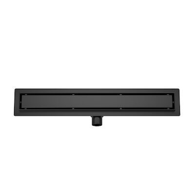Douchegoot met Tegelrooster en Flens BWS Roos 70×7 Cm Mat Zwart