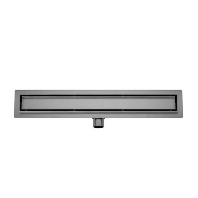 Douchegoot met Tegelrooster en Flens Wiesbaden Suus 100×7 Cm Gunmetal