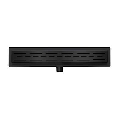 Douchegoot Wiesbaden Met Flens 50×7 Cm Mat Zwart