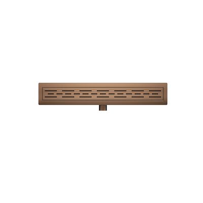 Douchegoot Wiesbaden Met Flens 80x7cm 6.7cm Diep Geborsteld Brons Koper