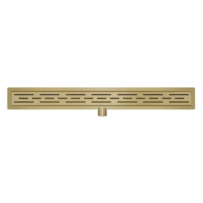 Douchegoot Wiesbaden Met Flens 90x7cm 6.7cm Diep Geborsteld Messing Goud
