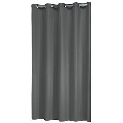 Douchegordijn Sealskin Coloris Polyester / katoen 180×200 Grijs