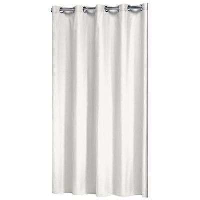 Douchegordijn Sealskin Coloris Polyester / Katoen 180×200 Wit