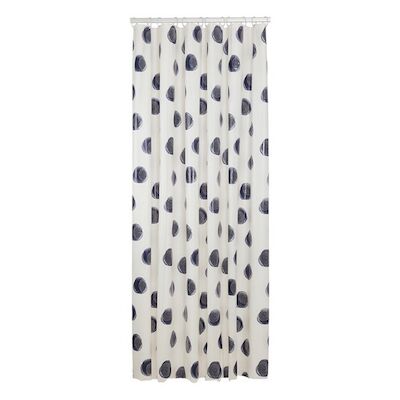 Douchegordijn Sealskin Mood 180×200 cm PEVA Blauw / Off-white
