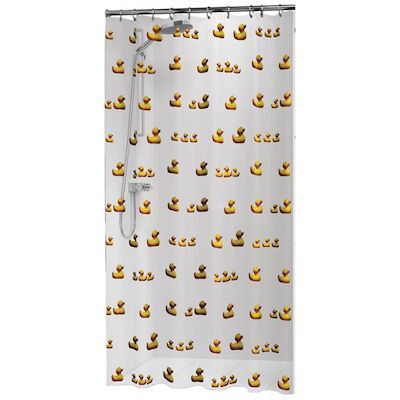 Douchegordijn Sealskin PEVA Duckling 180×200 Geel