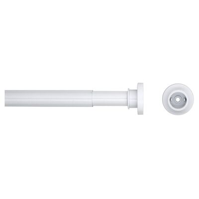 Douchegordijnstang Seallux diameter 28 mm verstelbaar van 80 cm tot 130 cm Wit