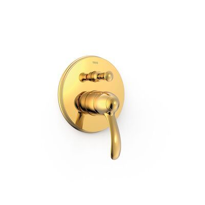 Douchekraan Tres Clasic Inbouw 1 Hendel 2-Wegs Goud
