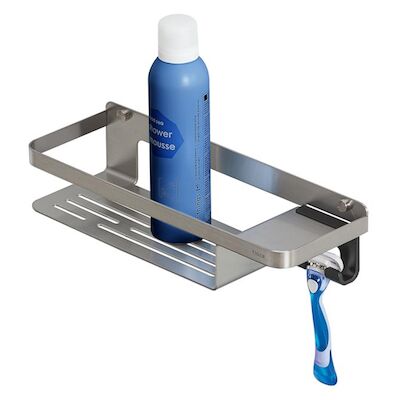 Douchemand Tiger Caddy Met Handdoekhaak 32 cm RVS Geborsteld