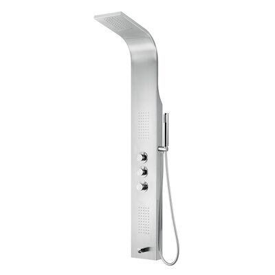 Douchepaneel BWS Erie 160x20x7 cm Mat Chroom